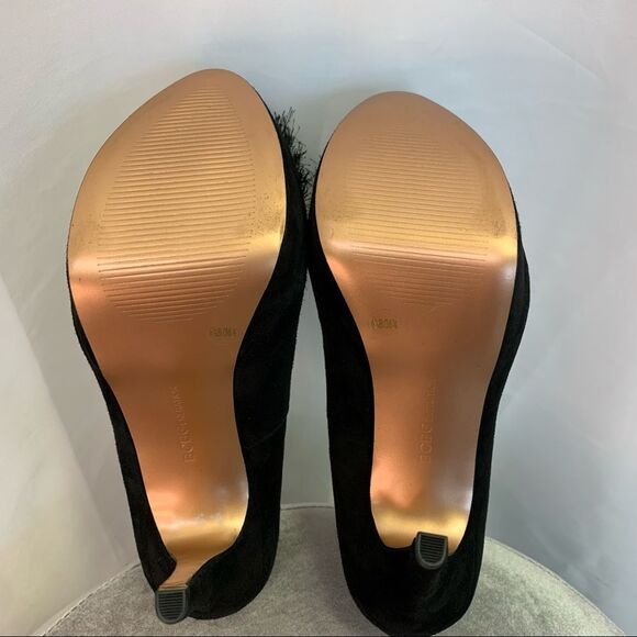 𝅺bcbgeneration BG-Scottie Black Suede bead Embellished High heel pumps size 6.5 - Picture 9 of 10